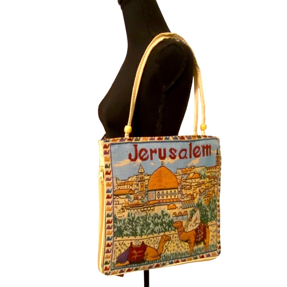 City of Jerusalem Embroidered Shoulder Bag